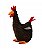 Galo de Pelúcia Marrom 21cm - Imagem 4