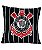 Almofada Corinthians Quadrada Escudo Time 36x36cm - Imagem 1