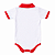 Body São Paulo Polo Branco e Vermelho SPFC Torcida Baby - Imagem 3