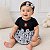 Body Vestido Corinthians Bolinhas Com e Tiara Oficial - Imagem 1