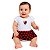 Body Vestido Flamengo Corações Torcida Baby - Imagem 1
