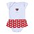 Body Vestido São Paulo Corações Torcida Baby - Imagem 2