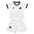 Conjunto Santos Uniforme Infantil Branco - Torcida Baby - Imagem 1