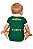 Body Bebê Palmeiras Verde Jogador Oficial - Imagem 2