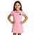 Vestido Infantil Grêmio Rosa Amor Eterno Oficial - Imagem 1