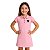 Vestido Infantil Atlético MG Rosa Amor Eterno Oficial - Imagem 1