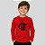 Camiseta Infantil Flamengo Manga Longa Vermelha Unissex - Imagem 3