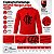 Camiseta Infantil Flamengo Manga Longa Vermelha Unissex - Imagem 2