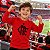 Camiseta Infantil Flamengo Manga Longa Vermelha Unissex - Imagem 1