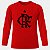 Camiseta Infantil Flamengo Manga Longa Vermelha Unissex - Imagem 5
