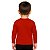 Camiseta Infantil Flamengo Manga Longa Vermelha Unissex - Imagem 2