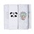 Fralda Soft Bainha Bordada 5 Un Panda Papi Friends 80x80cm - Imagem 1