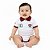 Body Fluminense Polo Branco Torcida Baby - Imagem 1