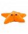 Estrela Do Mar Pelúcia Laranja Com Olhos 23cm - Imagem 2