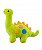 Dinossauro Pelúcia Verde Bolinhas Coloridas 18cm - Imagem 3