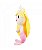 Boneca Sereia Loira de Cauda Rosa Pelúcia 33cm - Imagem 3