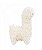 Pelúcia Lhama Fofa Branco 24cm - Imagem 3