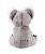Pelúcia Coala Mãe e Filho Cinza 25cm - Imagem 4