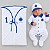 Kit Maternidade Cruzeiro Branco Menino - Torcida Baby - Imagem 1