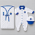Kit Maternidade Cruzeiro Branco Menino - Torcida Baby - Imagem 2