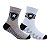 Kit 2 Pares de Meia Bebê Infantil Botafogo Branca e Cinza - Imagem 1