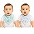 Kit Babador Bandana Bebê Com 2 Pçs Azul Papi - Imagem 1