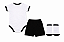 Uniforme Bebê Santos Conjunto Body Shorts E Meia Oficial - Imagem 3