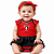 Body Vestido Bebê São Paulo Tricolor Ofcial Torcida Baby - Imagem 1