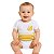 Body Bebê Santos Estampa Dourada Oficial - Imagem 1