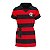 Vestido Infantil Flamengo Milly CRF Listrado Oficial - Imagem 1