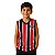 Camisa Infantil São Paulo Regata Listrada Tricolor Oficial - Imagem 1