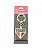 Chaveiro São Paulo Dourado Metal Com Escudo 4cm Oficial - Imagem 5