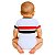 Body Bebê São Paulo Branco Premium Torcida Baby Oficial - Imagem 3