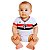 Body Bebê São Paulo Branco Premium Torcida Baby Oficial - Imagem 1