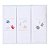 Kit Paninhos Bebê Babete Bordados Mar Papi 40x40Cm 03 Un - Imagem 1
