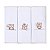 Kit Paninhos Bebê Babete Bordado Urso Ted Papi 40x40Cm 03 Un - Imagem 1