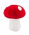 Cogumelo Vermelho de Pelúcia Com Rosto 20cm - Imagem 3