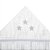Toalha De Banho Papi Soft C/Capuz Bordado Star Cinza 90x75Cm - Imagem 5