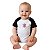 Body Bebê Corinthians Branco e Preto Premium Torcida Baby - Imagem 1