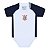 Body Bebê Corinthians Branco e Preto Premium Torcida Baby - Imagem 2