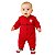 Macacão Bebê Flamengo Longo Vermelho Chuteira Oficial - Imagem 1