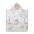 Toalha Bebê Poncho Felpuda C/ Capuz Estampa Floresta 58x58cm - Imagem 1