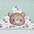 Toalha De Banho Bebê Felpuda Estampa Urso Papi 90x70cm - Imagem 2