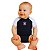 Body Bebê Corinthians Branco e Preto Camisa Jogo 2 Oficial - Imagem 1