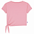 Blusa Corinthians Cropped Rosa Infantil Oficial - Imagem 3