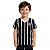 Camiseta Corinthians Infantil Listrada Preta Oficial - Imagem 1