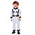 Macacão Astronauta Infantil Traje Espacial Moletom Branco - Imagem 1