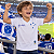 Camisa Cruzeiro Infantil Branca Retrô Dirceu Lopes Oficial - Imagem 1