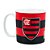 Caneca Porcelana 320ml Flamengo Oficial - Imagem 1
