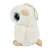Chaveiro de Pelúcia Corujinha Branca 12cm - Imagem 3